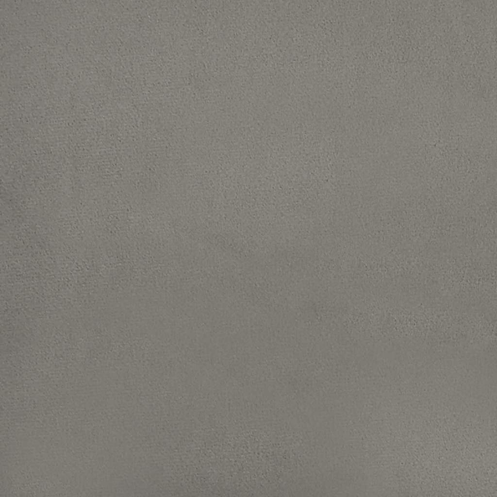 Krevet s oprugama i madracem svjetlosivi 120x190 cm baršunasti
