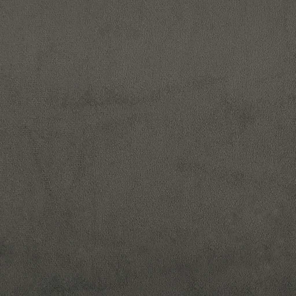 Krevet box spring s madracem tamnosivi 120 x 190 cm baršun