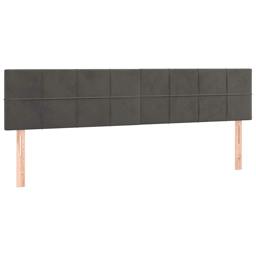 Krevet box spring s madracem tamnosivi 120 x 190 cm baršun