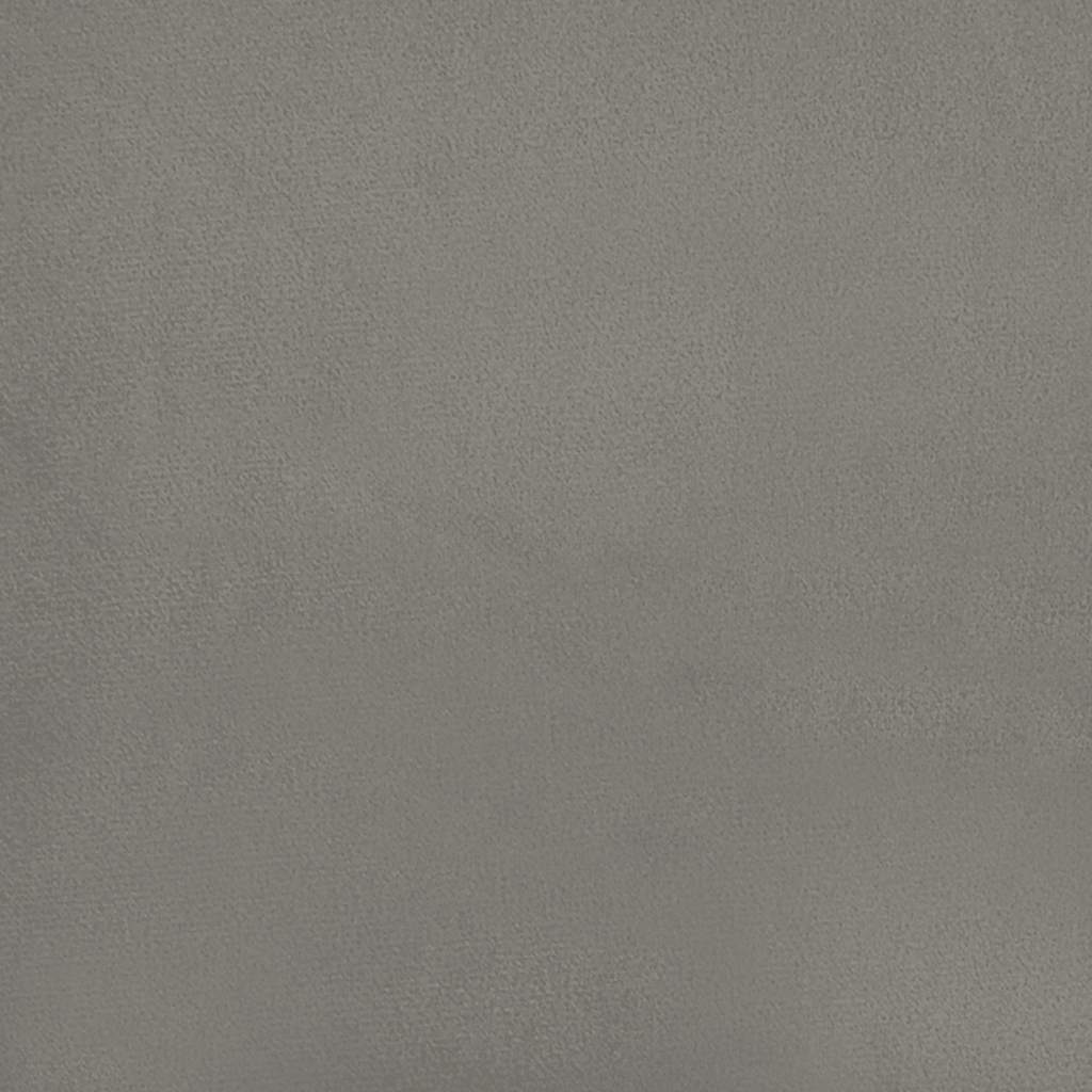 Krevet s oprugama i madracem svjetlosivi 120x190 cm baršunasti