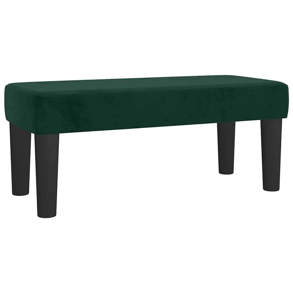 Krevet box spring s madracem tamnozeleni 120x190 cm baršunasti