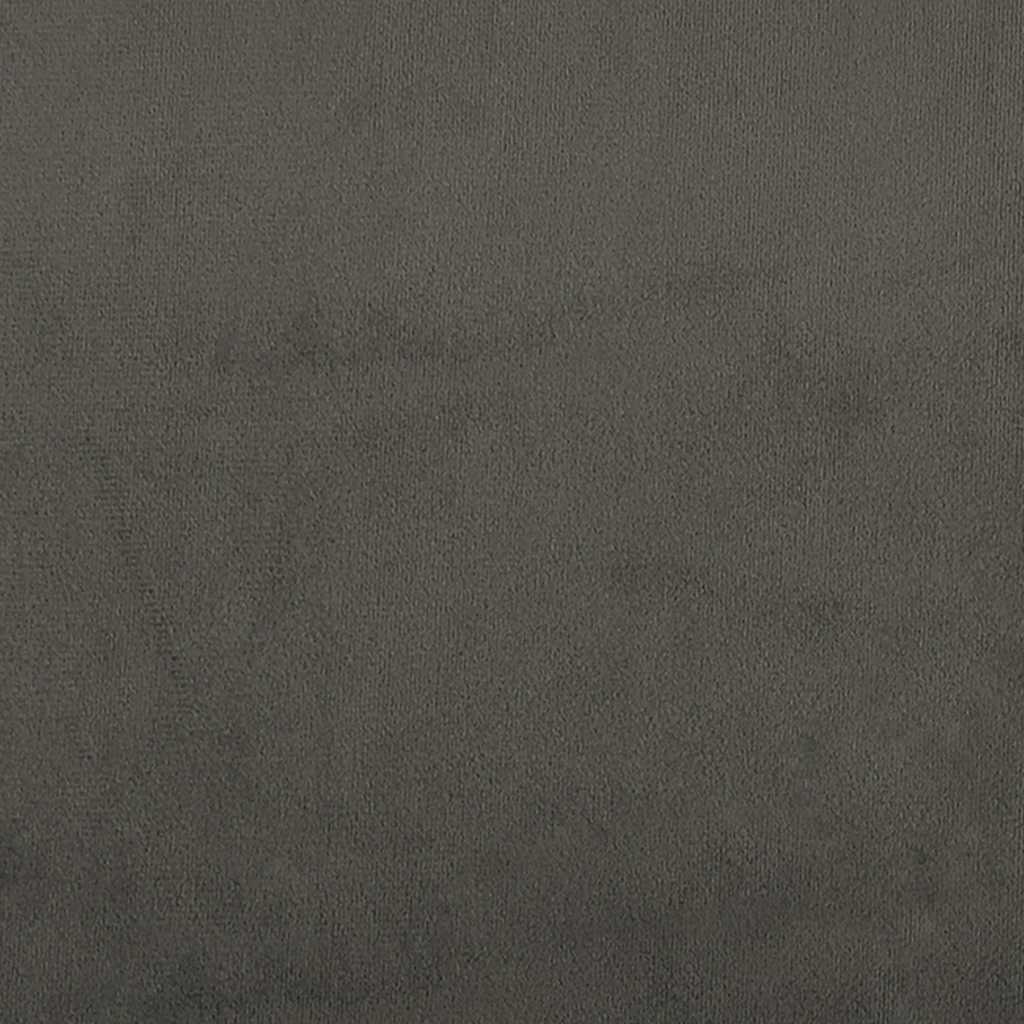 Krevet box spring s madracem tamnosivi 120 x 190 cm baršun