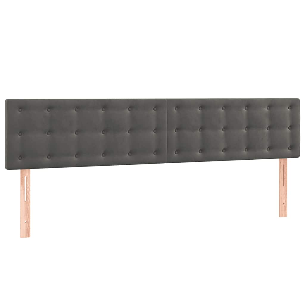 Krevet box spring s madracem tamnosivi 120 x 190 cm baršun
