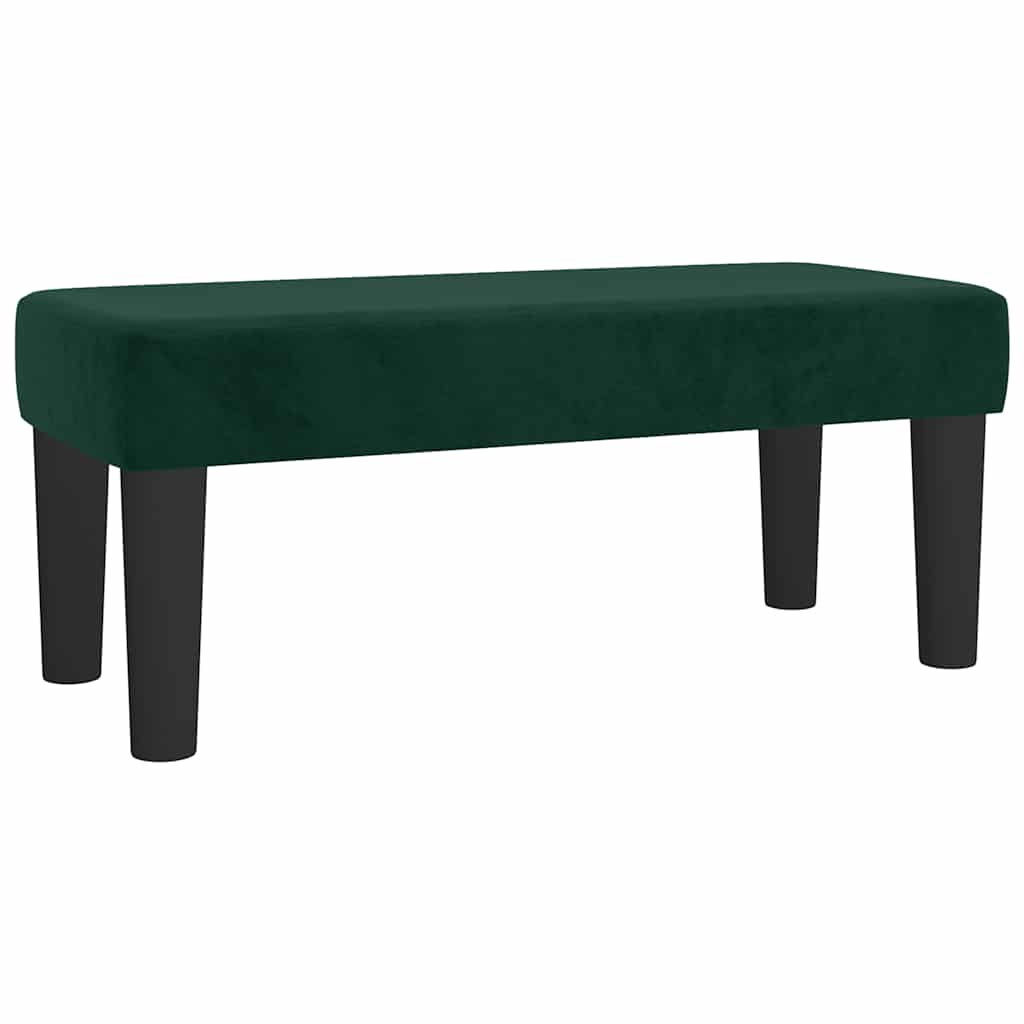 Krevet box spring s madracem tamnozeleni 120x190 cm baršunasti