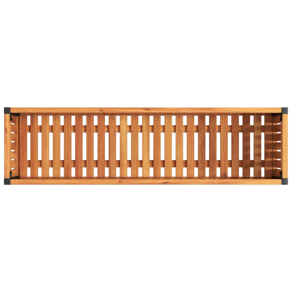 Vrtna sadilica 110 x 30 x 27,5 cm masivno drvo bagrema i čelik