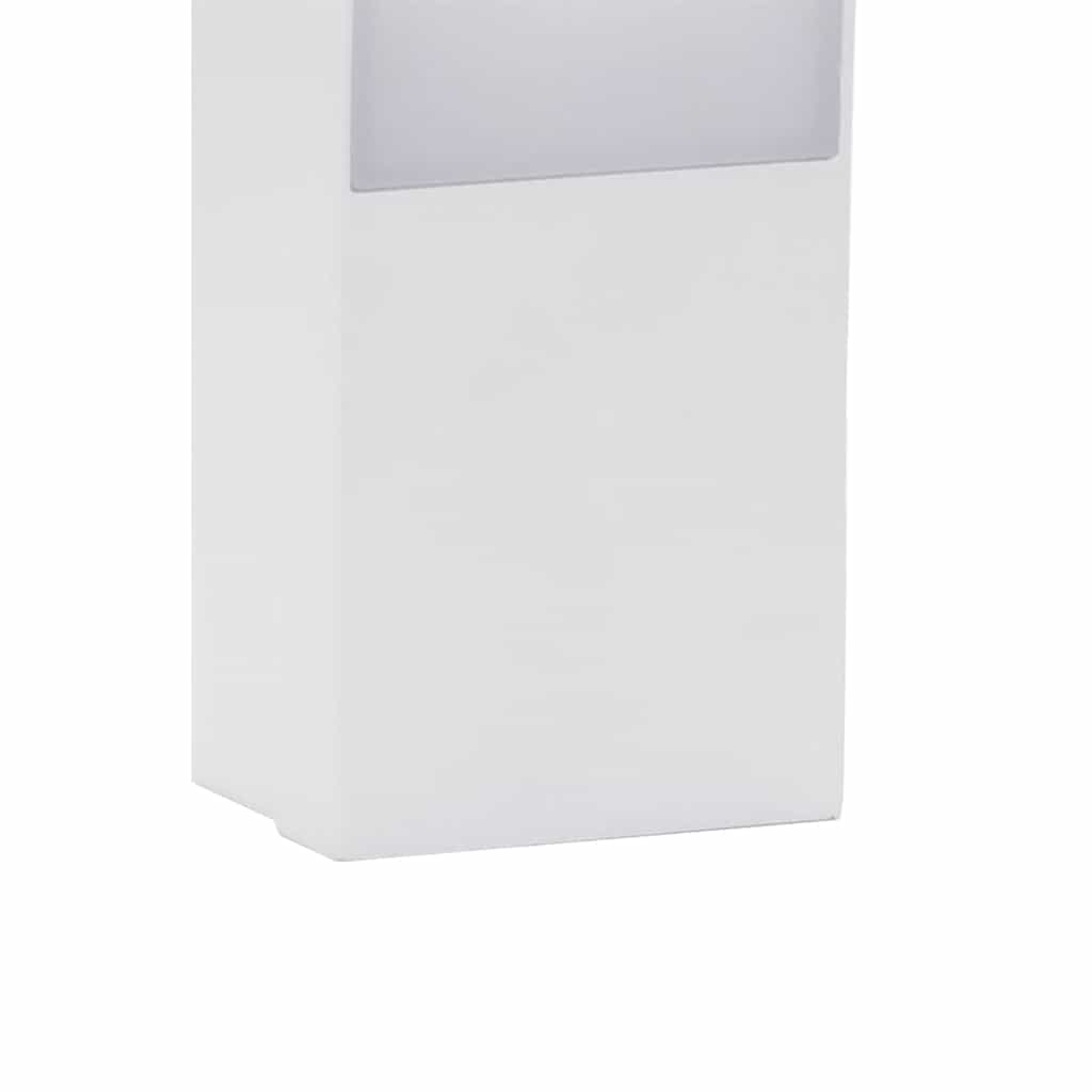 Vanjske LED zidne svjetiljke 2kom bijele od lijevanog aluminija