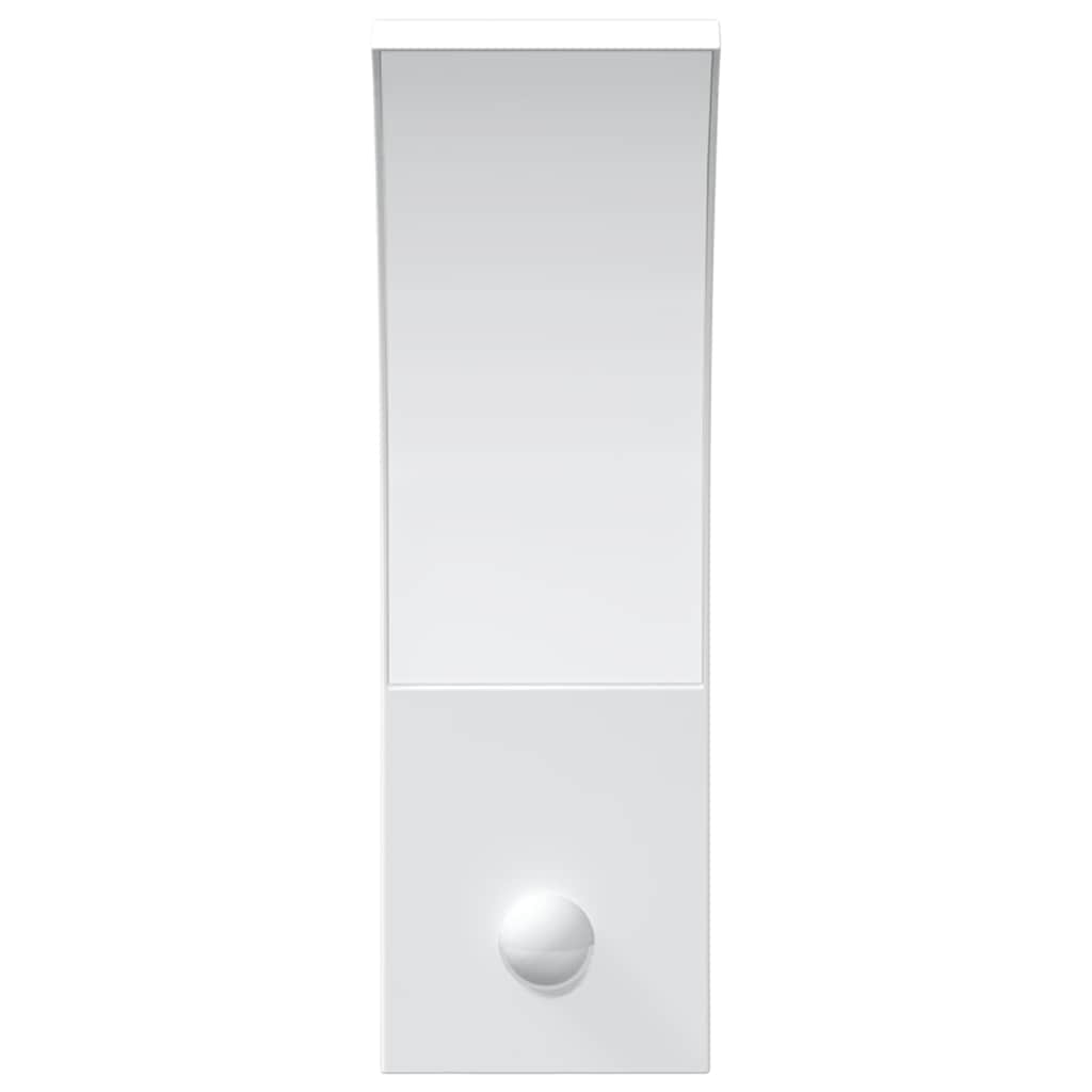 Vanjska LED zidne svjetiljke sa senzorom bijele aluminij