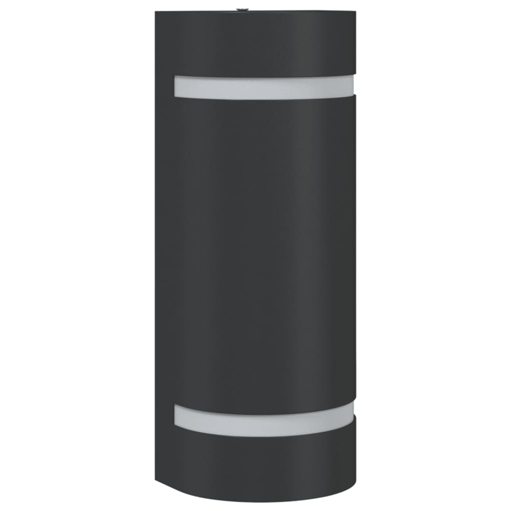 Vanjska zidna svjetiljka crna od lijevanog aluminija