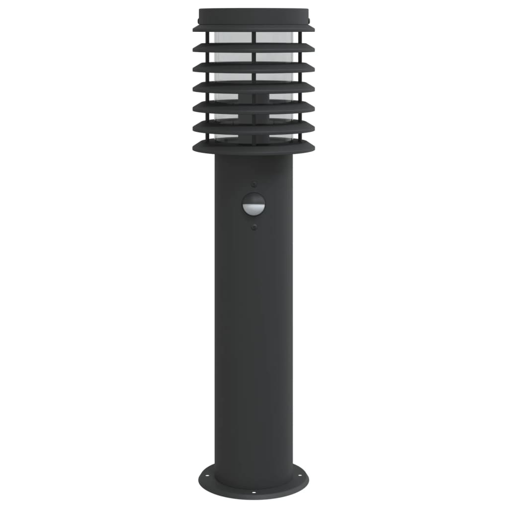 Vanjska podna svjetiljka sa senzorom crne 60 cm čelična