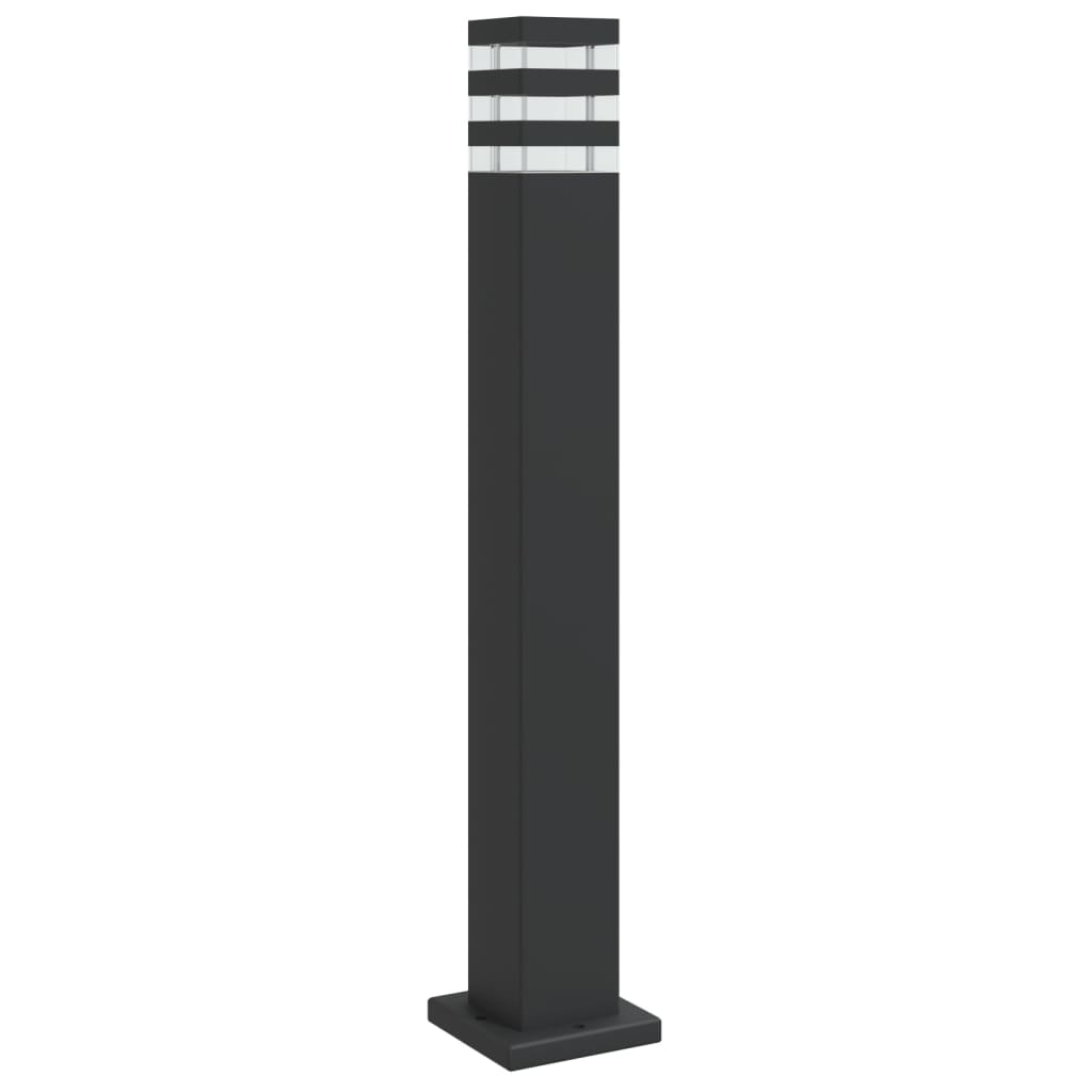 Vanjska podna svjetiljka crna 80 cm aluminijska
