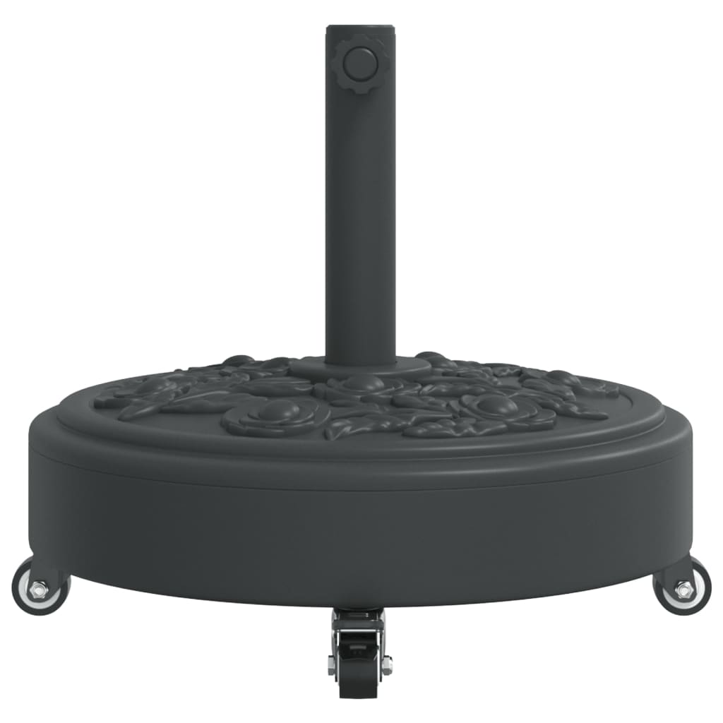 Baza suncobrana s kotačima za stupove Ø 38/48 mm 27 kg okrugla
