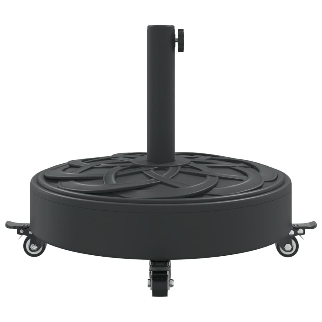 Baza suncobrana s kotačima za stupove Ø 38/48 mm 27 kg okrugla