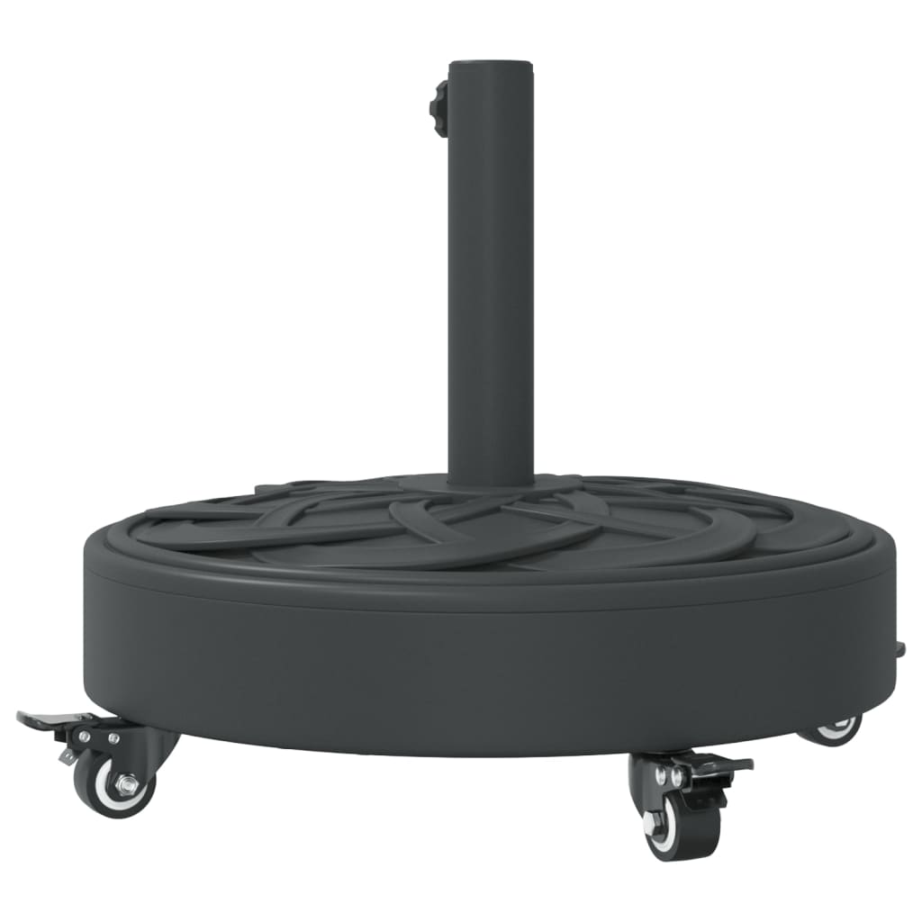 Baza suncobrana s kotačima za stupove Ø 38/48 mm 27 kg okrugla