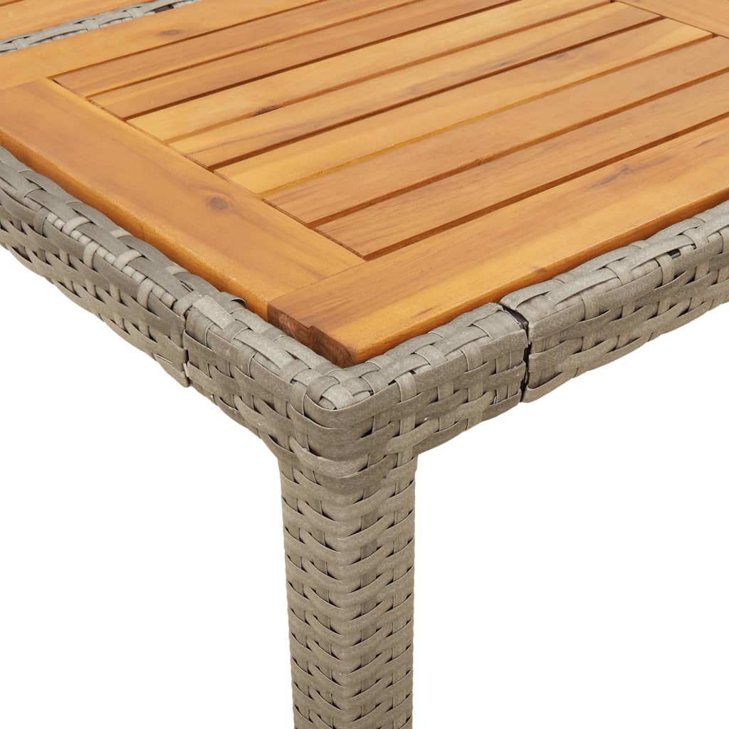 7-dijelni vrtni blagovaonski set s jastucima poliratan i bagrem