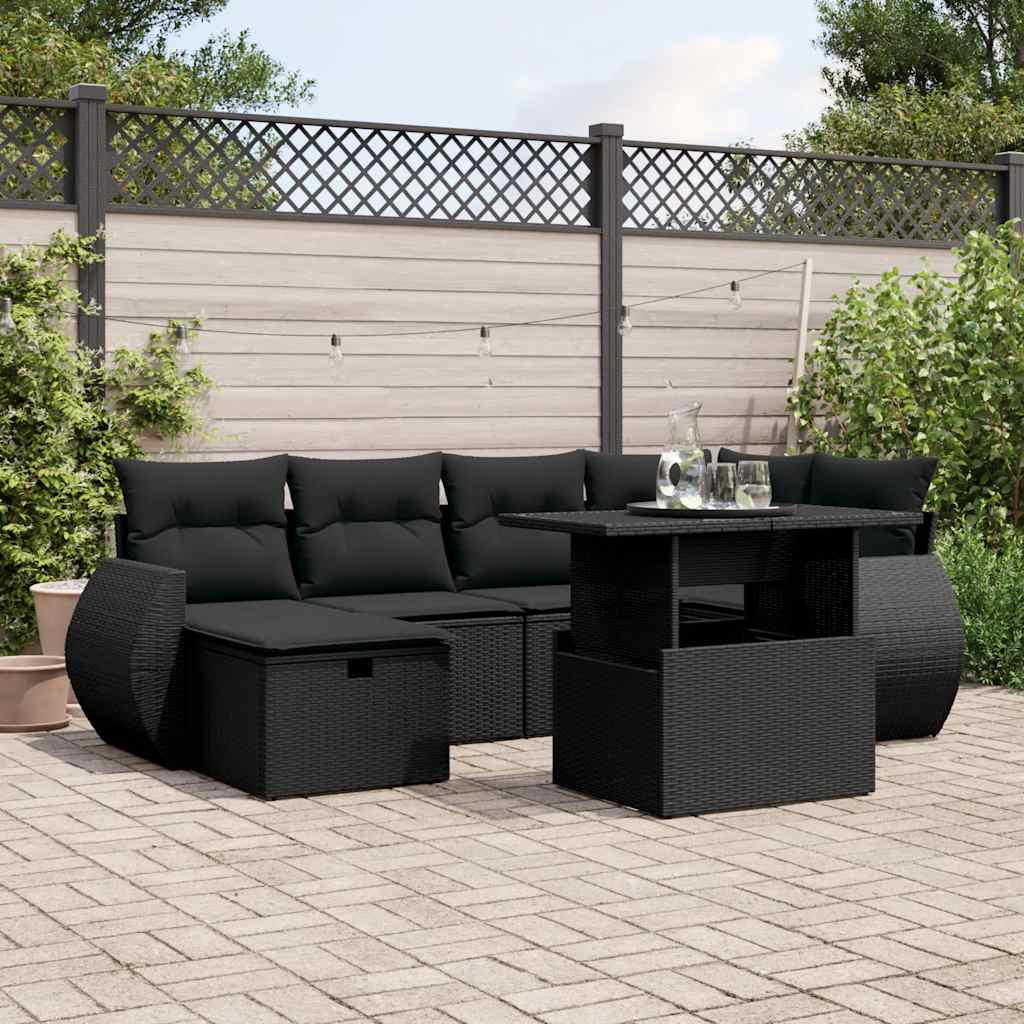 7-dijelni set vrtnih sofa od poliratana