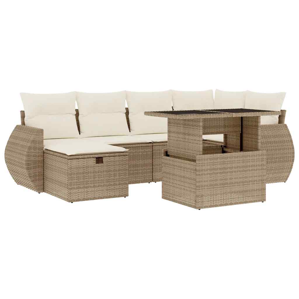 7-dijelni set vrtnih sofa od poliratana