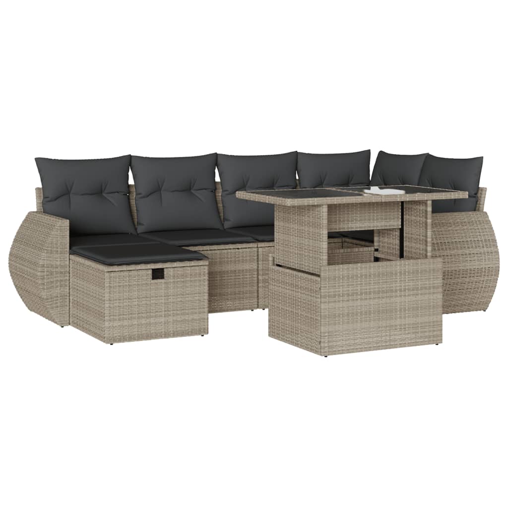 7-dijelni set vrtnih sofa od poliratana