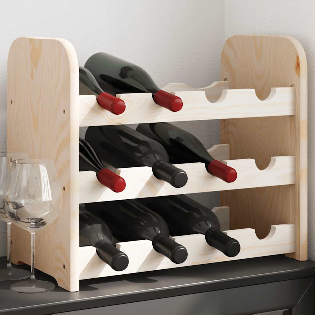 Stalak za vino 43 x 25 x 37 cm od masivne borovine