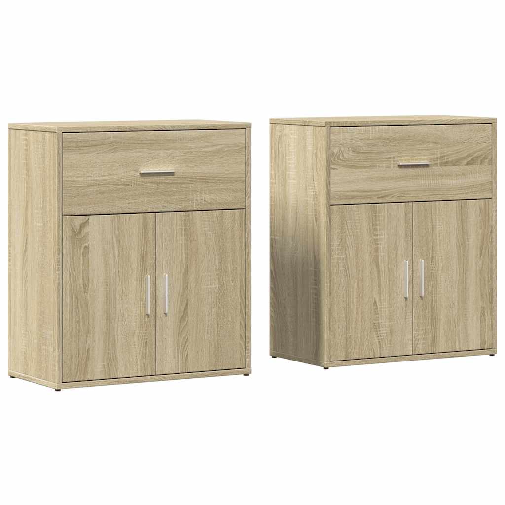 Komoda 2 kom sonoma hrast 60 x 31 x 70 cm od konstruiranog drva
