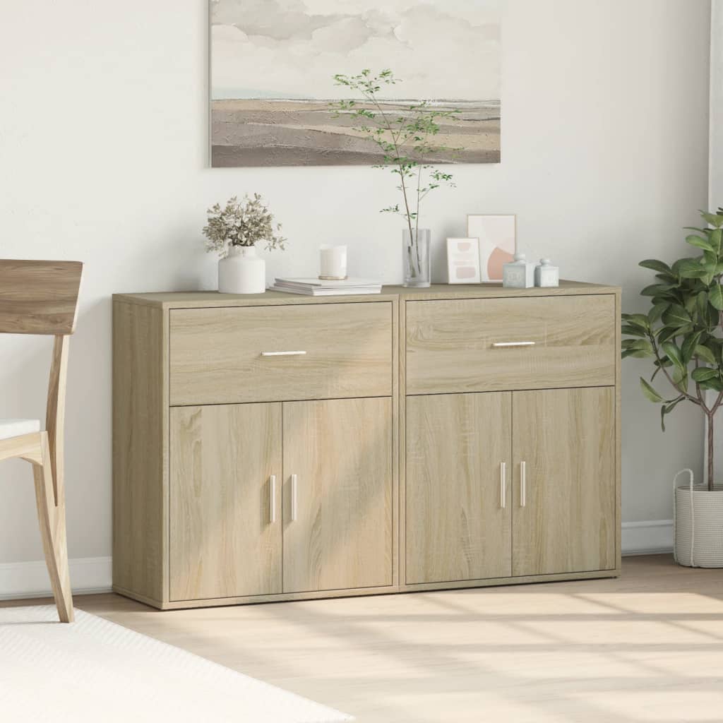 Komoda 2 kom sonoma hrast 60 x 31 x 70 cm od konstruiranog drva