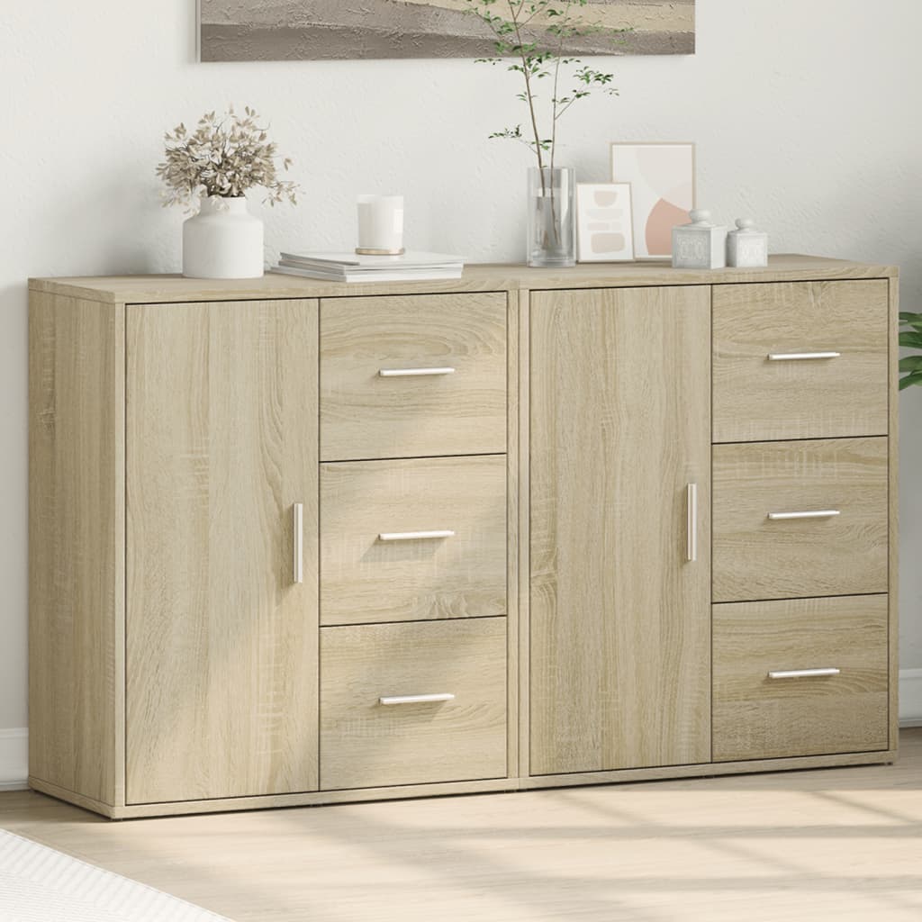 Komoda 2 kom sonoma hrast 60 x 31 x 70 cm od konstruiranog drva