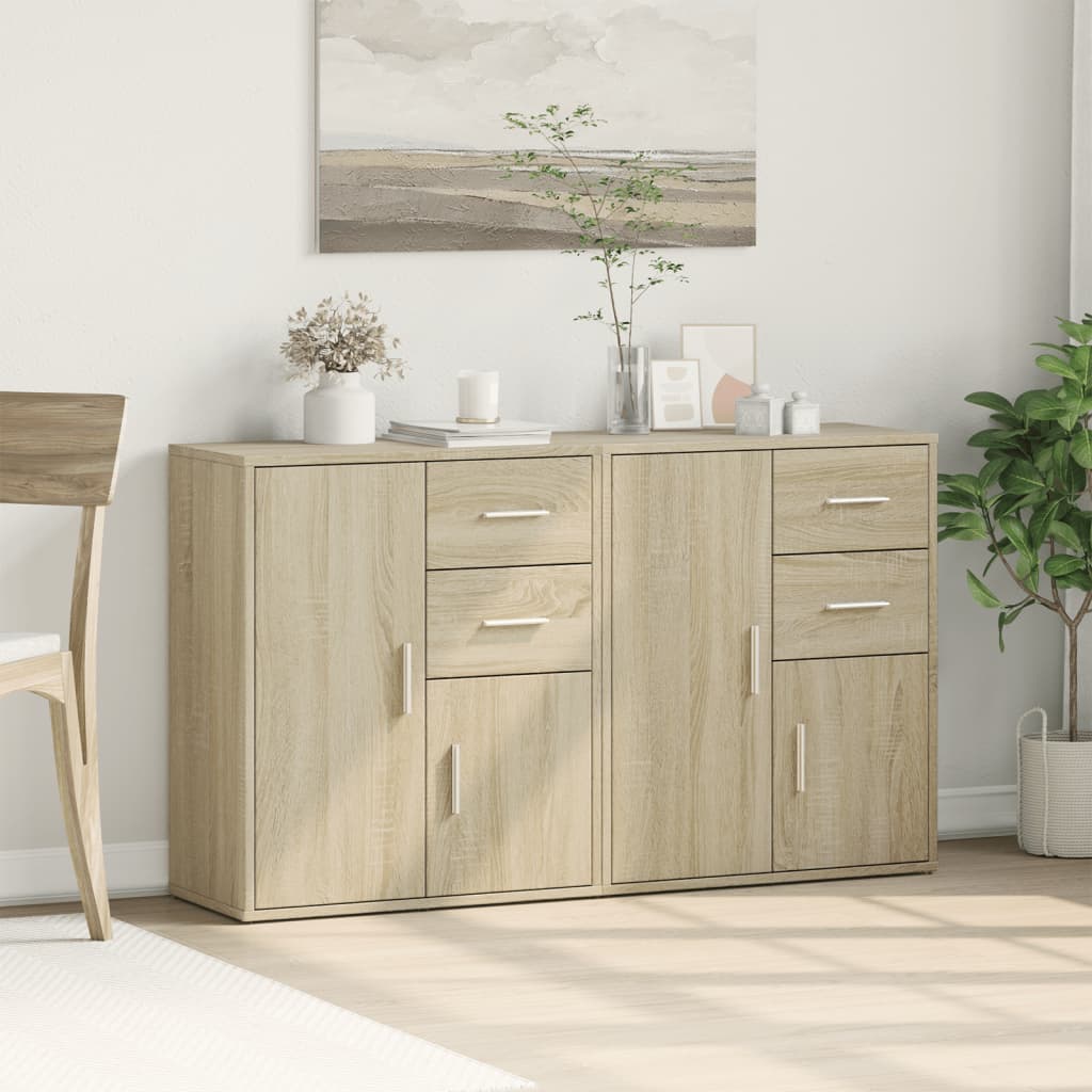 Komoda 2 kom sonoma hrast 60 x 31 x 70 cm od konstruiranog drva