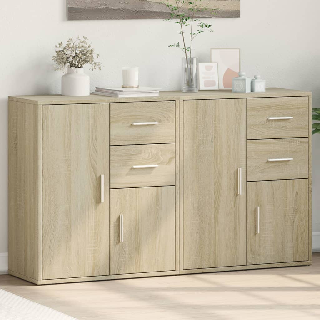 Komoda 2 kom sonoma hrast 60 x 31 x 70 cm od konstruiranog drva