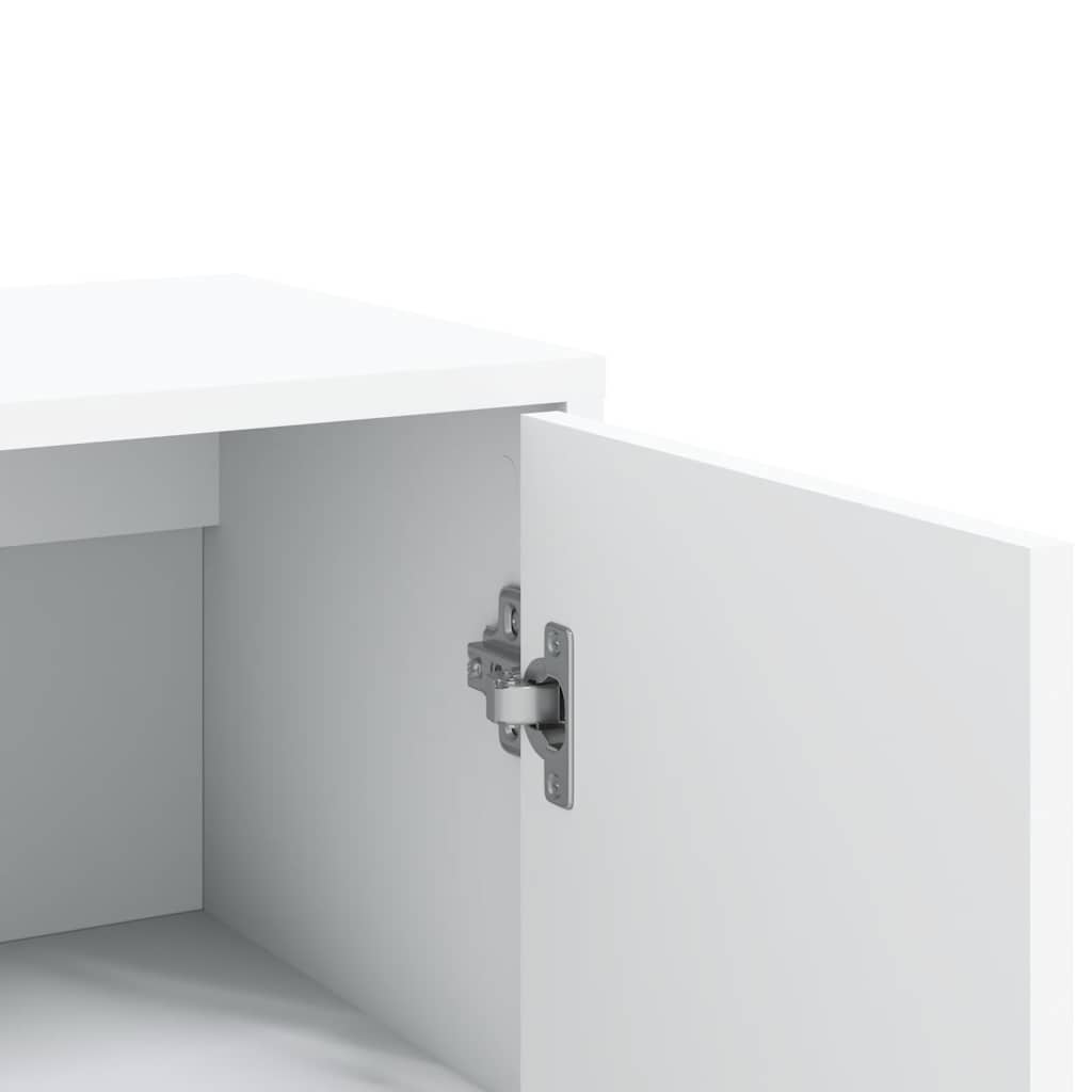 Komoda 2 kom bijela 60x31x84 cm od konstruiranog drva
