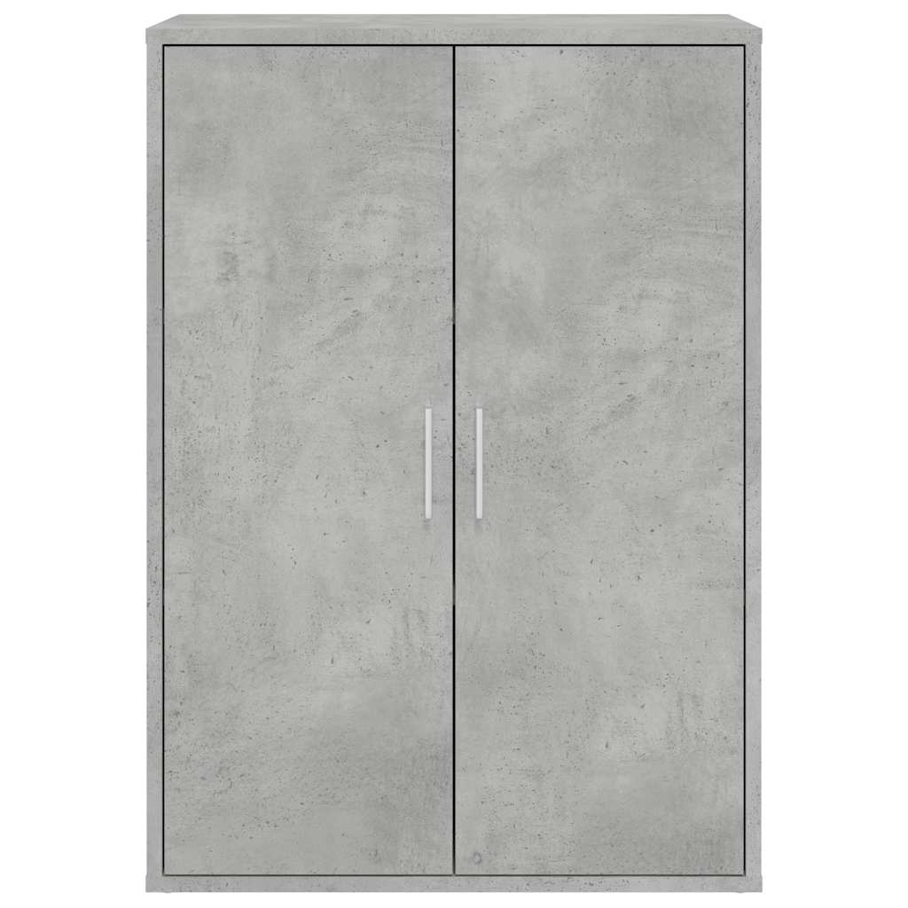 Komoda 2 kom siva boja betona 60x31x84 cm konstruiranog drva