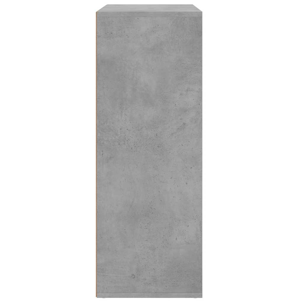 Komoda 2 kom siva boja betona 60x31x84 cm konstruiranog drva