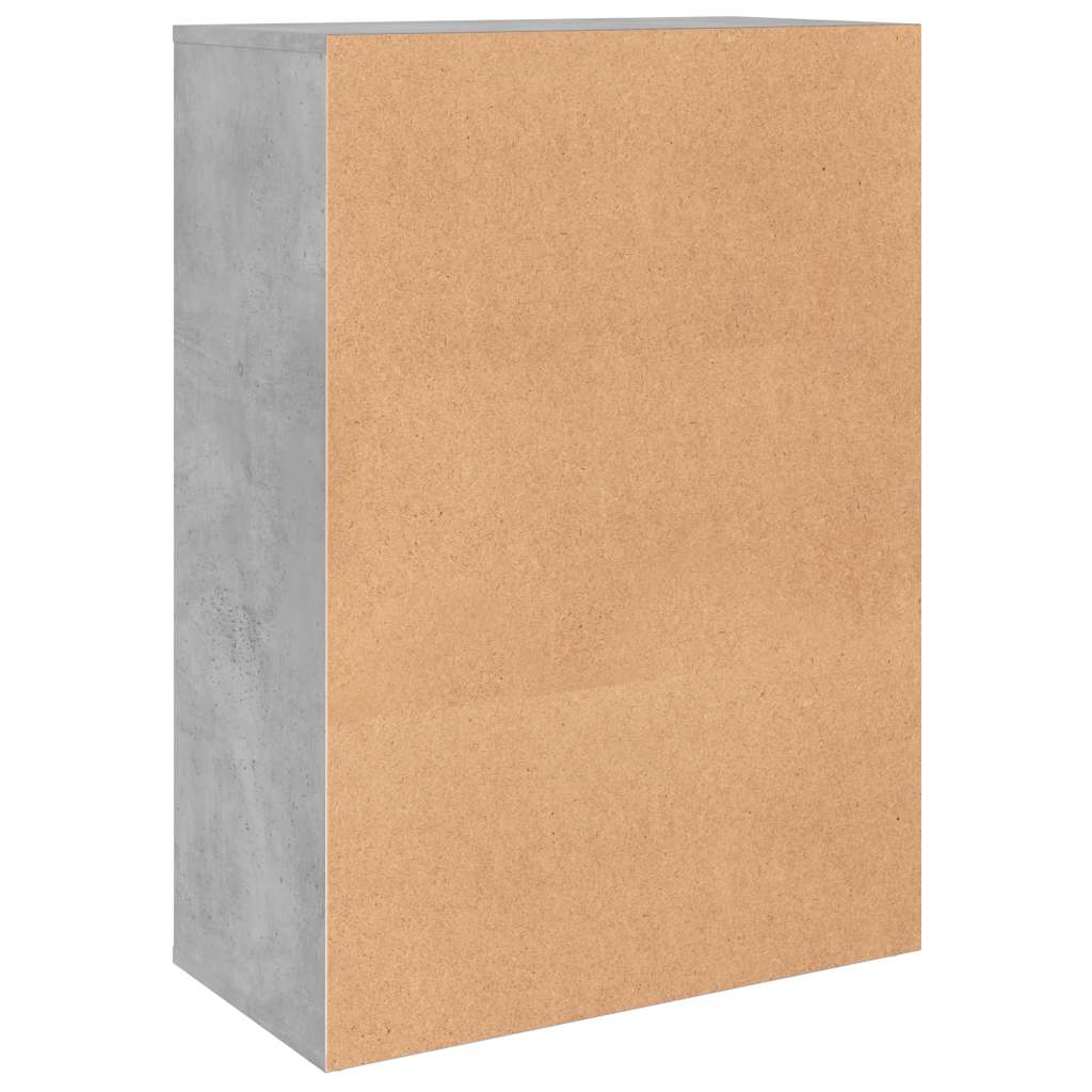 Komoda 2 kom siva boja betona 60x31x84 cm konstruiranog drva