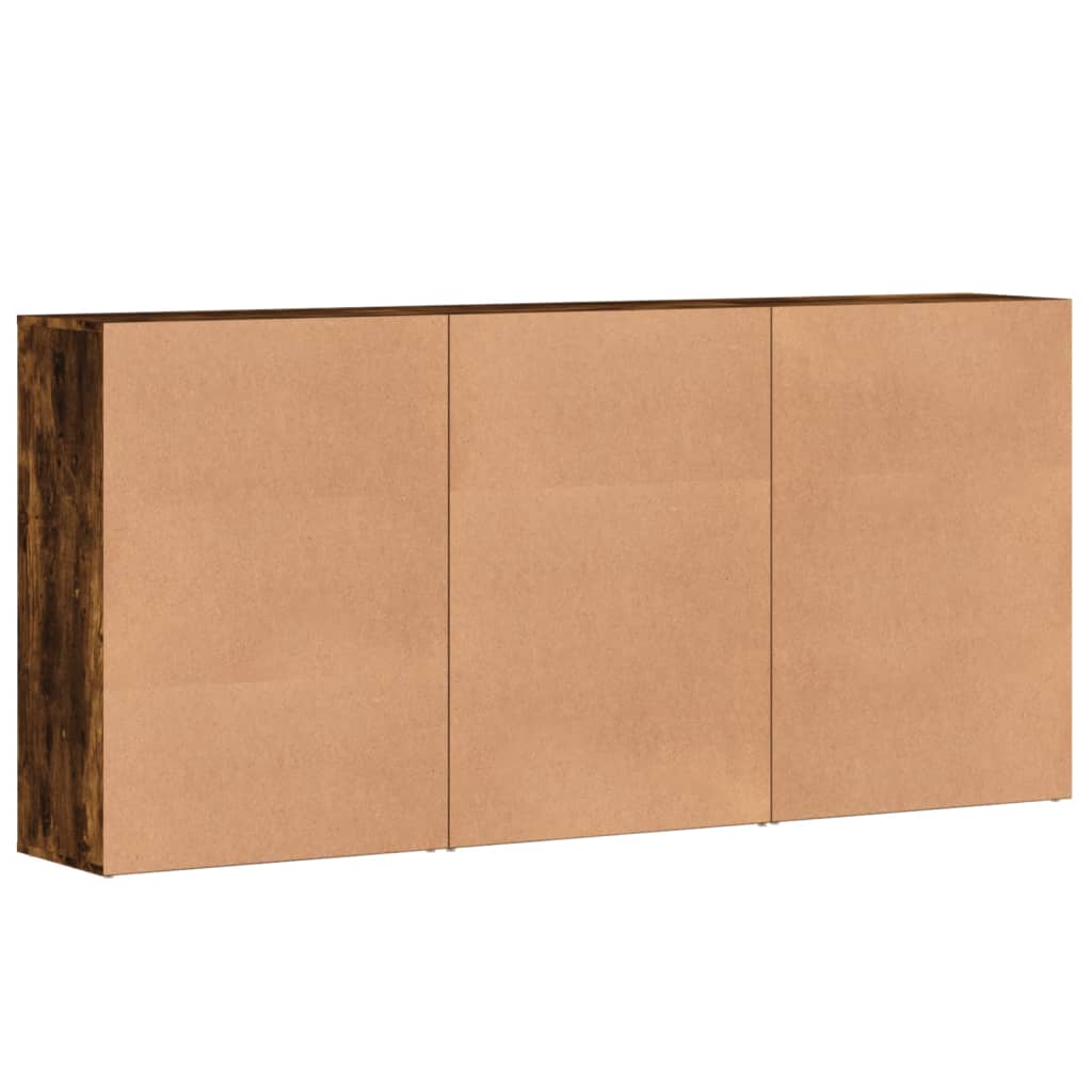 Komoda 3 kom boja dimljenog hrasta 60x31x84cm konstruirano drvo