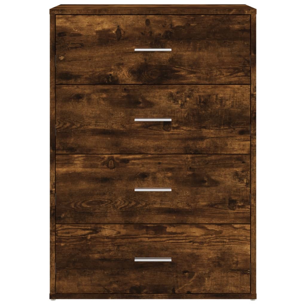 Komoda 2 kom boja dimljenog hrasta 60x31x84cm konstruirano drvo