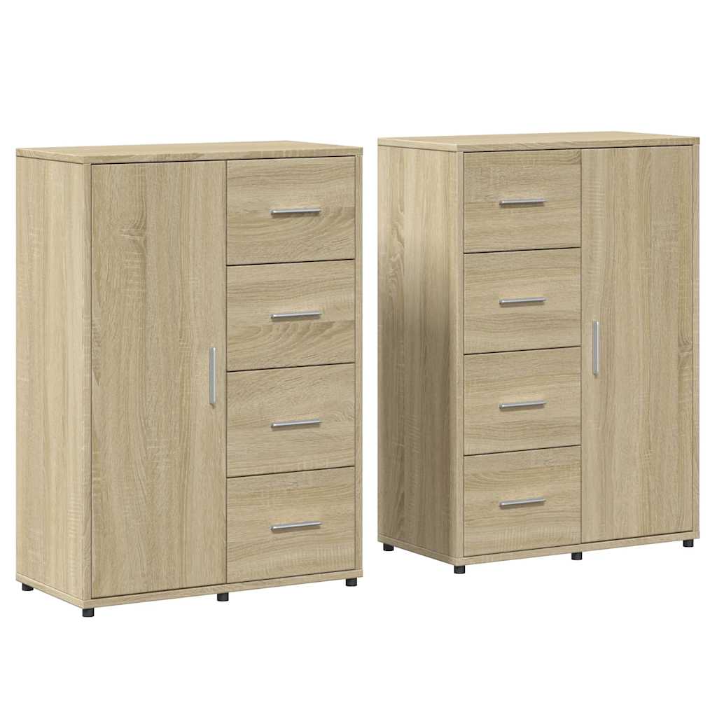Komoda 2 kom boja hrasta sonome 60x31x84 cm konstruiranog drva
