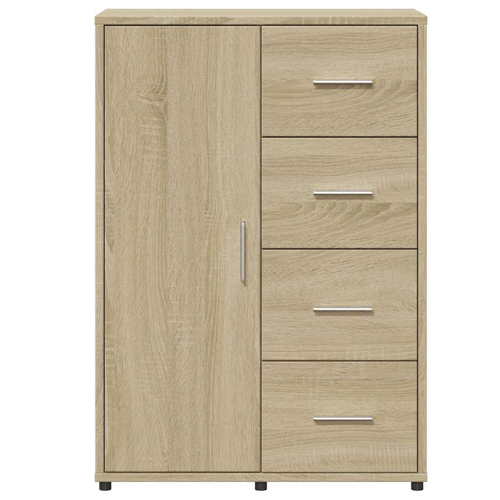 Komoda 2 kom boja hrasta sonome 60x31x84 cm konstruiranog drva Smeđa