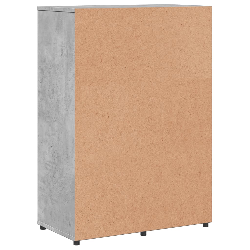 Komoda 2 kom siva boja betona 60x31x84 cm od konstruiranog drva