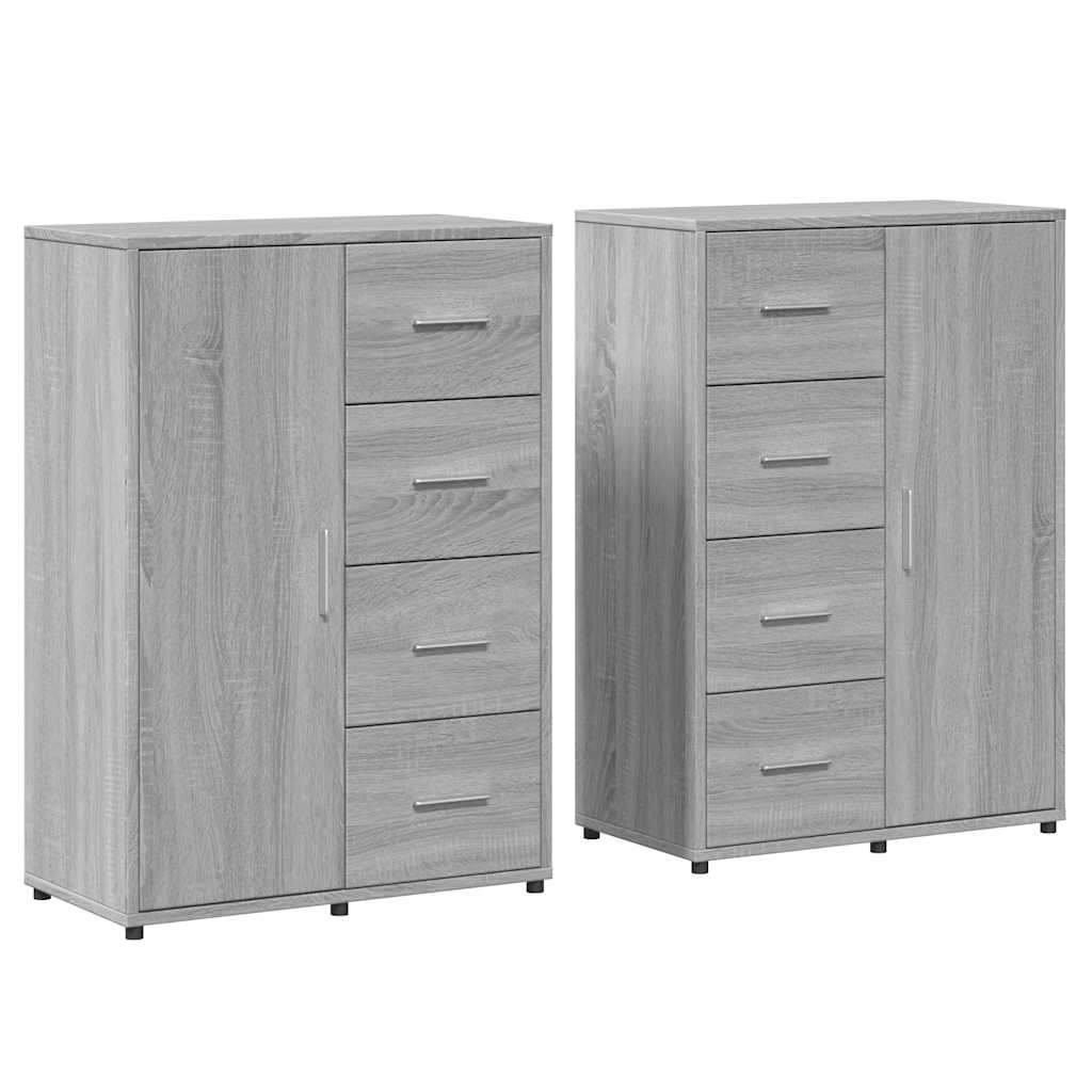 Komoda 2 kom boja hrasta sonome 60x31x84 cm konstruiranog drva