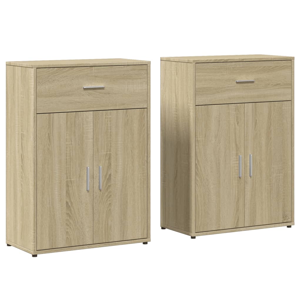 Komoda 2 kom boja hrasta sonome 60x30x84 cm konstruirano drvo
