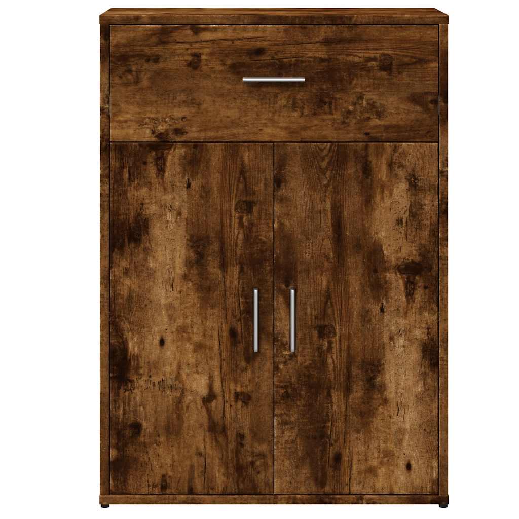 Komoda 2 kom boja dimljenog hrasta 60x30x84cm konstruirano drvo