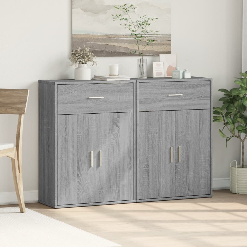Komoda 2 kom boja hrasta sonome 60x30x84 cm konstruiranog drva