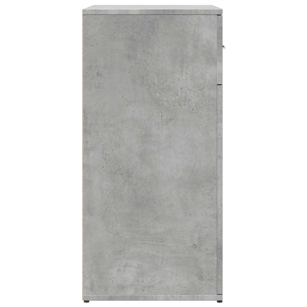 Komoda 2 kom siva boja betona 79x38x80 cm od konstruiranog drva