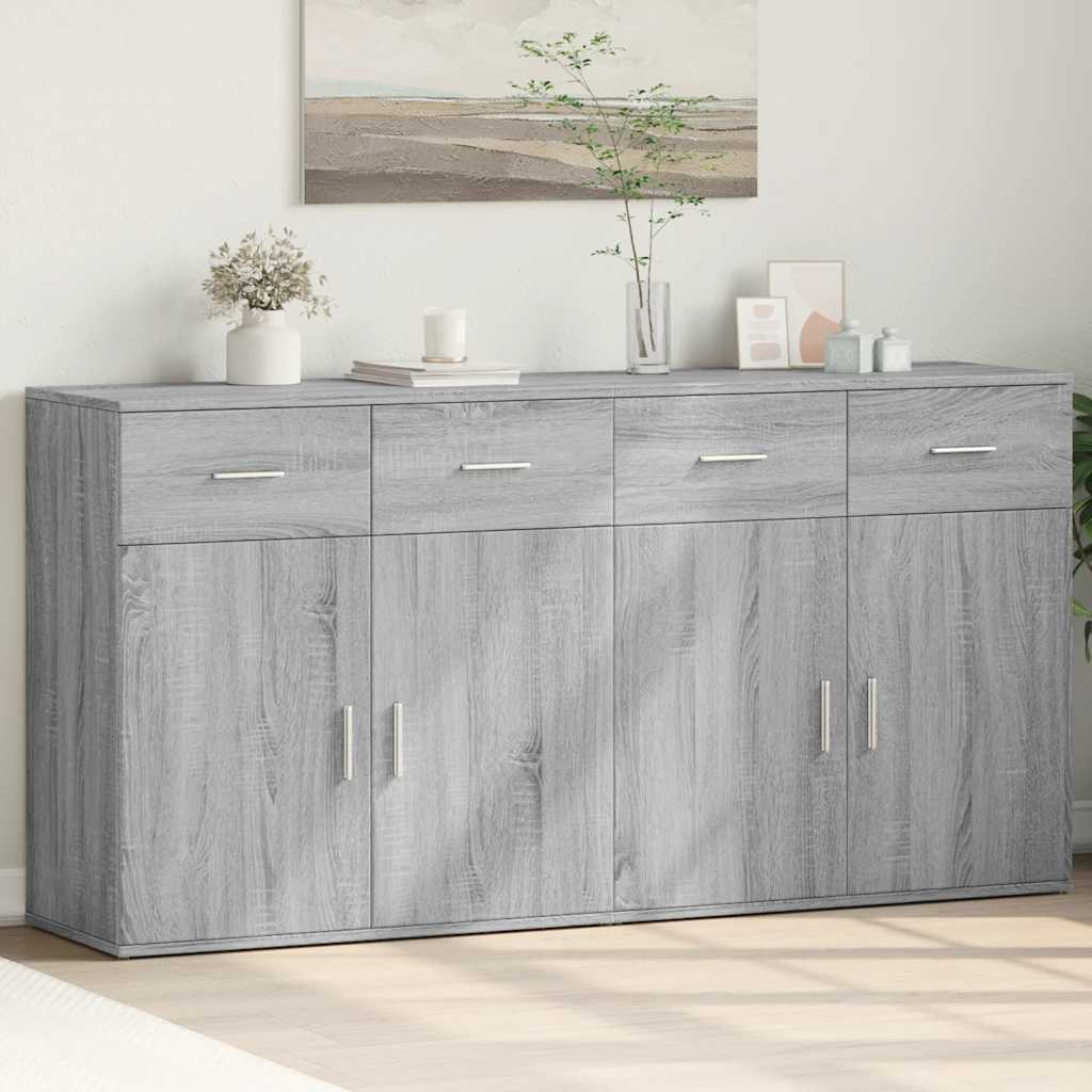 Komoda 2 kom boja hrasta sonome 79x38x80 cm konstruiranog drva