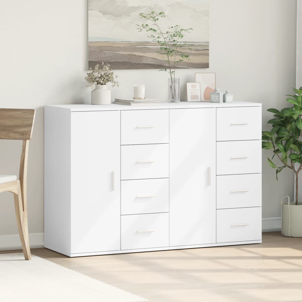 Komoda 2 kom bijela 59 x 39 x 80 cm od konstruiranog drva