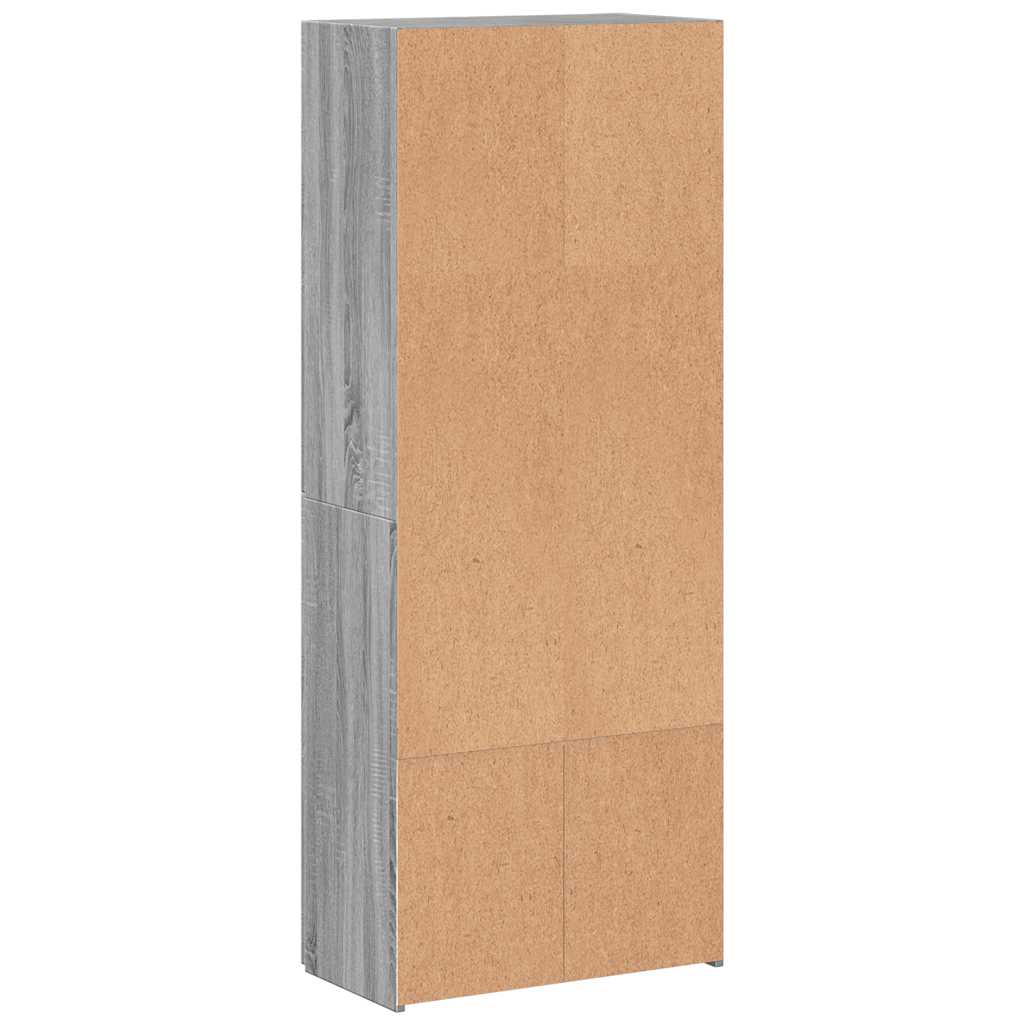 Ormar za spise sivi Sonoma 60x32x153 cm izrađeno drvo