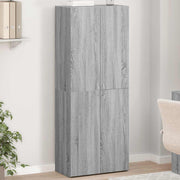 Ormar za spise sivi Sonoma 60x32x153 cm izrađeno drvo