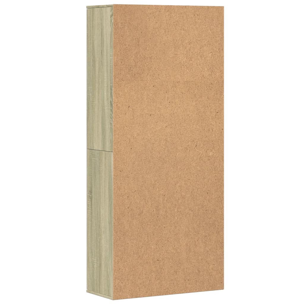 Visoka komoda hrasta sonome 80x35x180 cm od konstruiranog drva