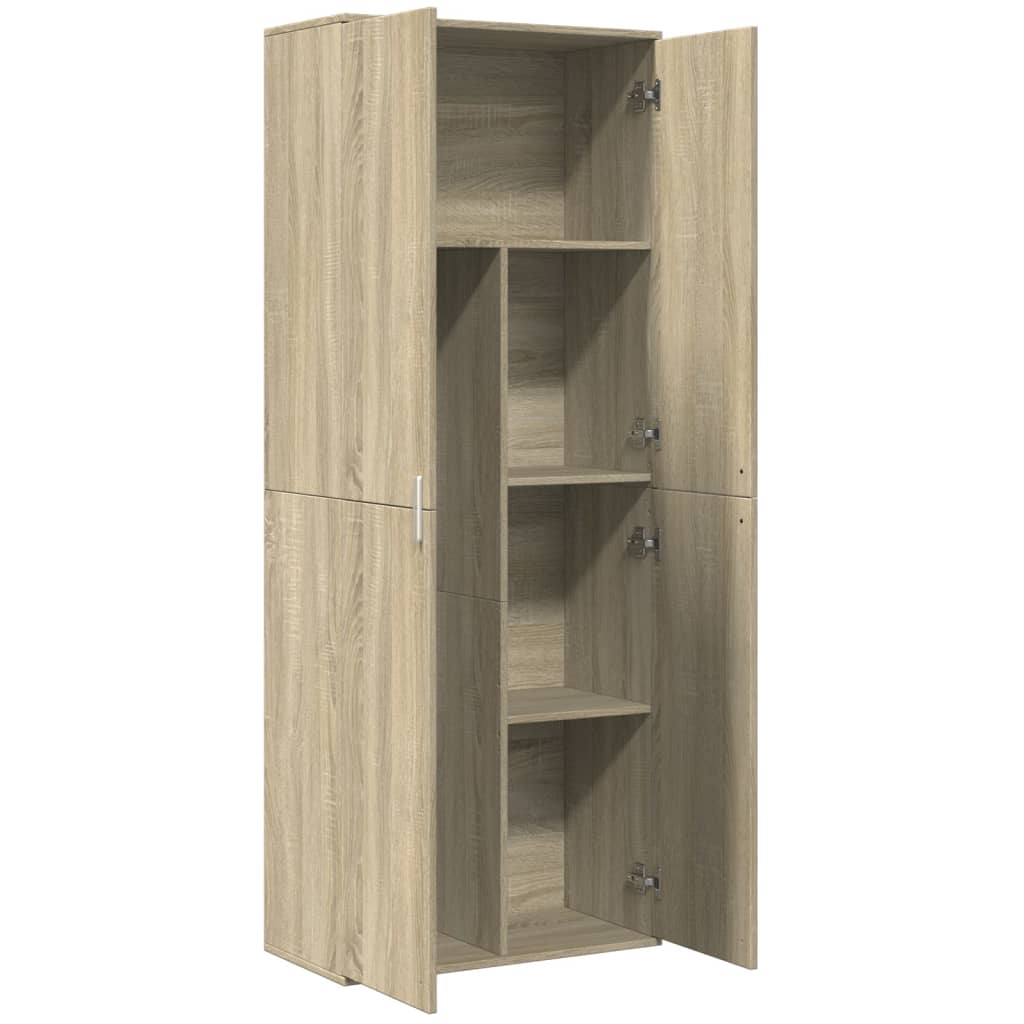 Visoka komoda hrasta sonome 70x35x180 cm od konstruiranog drva