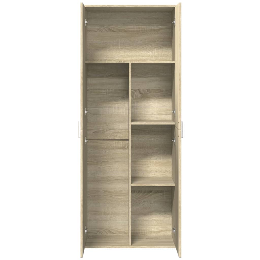 Visoka komoda hrasta sonome 70x35x180 cm od konstruiranog drva