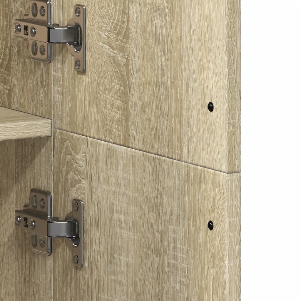 Visoka komoda hrasta sonome 70x35x180 cm od konstruiranog drva