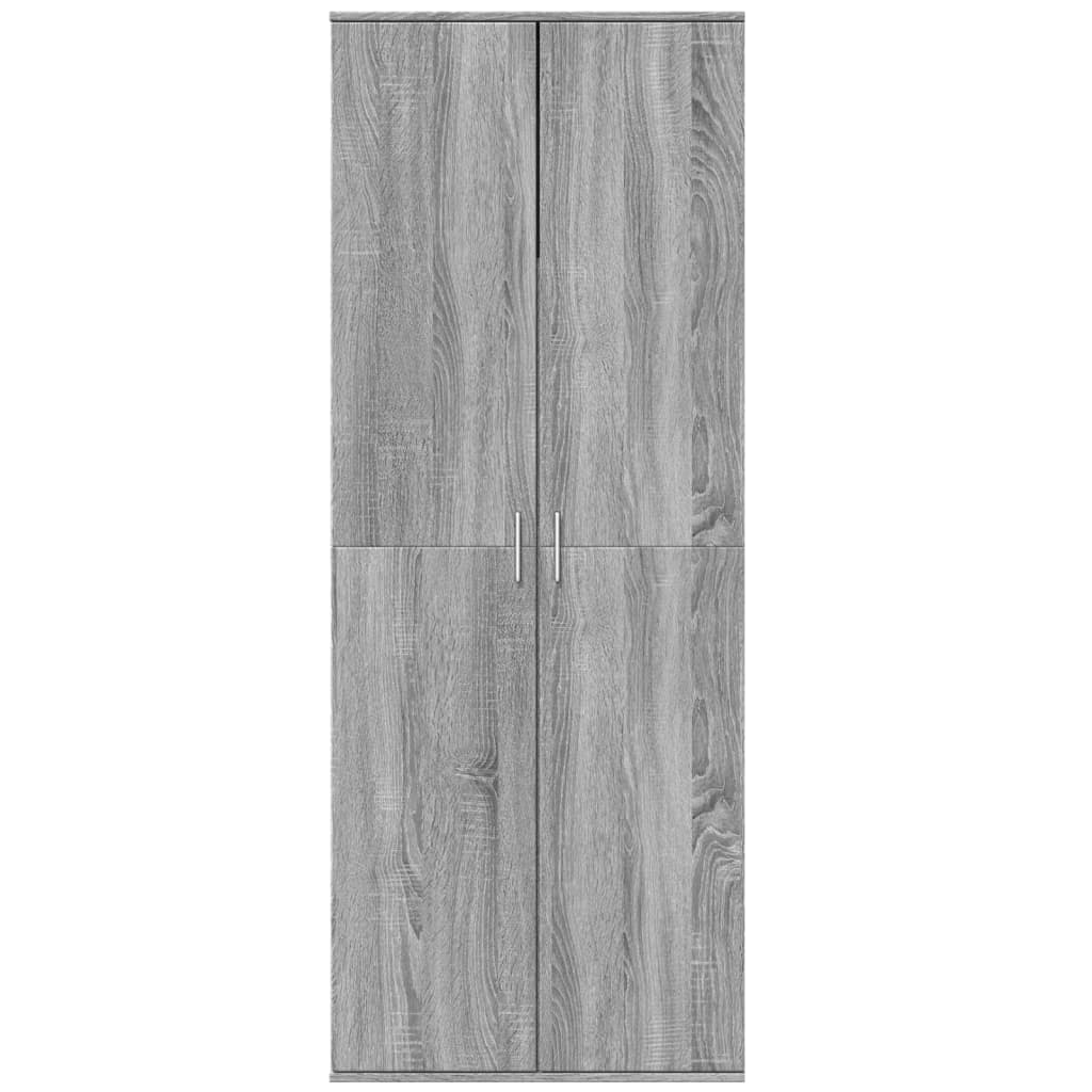 Visoka komoda siva sonome 70x35x180 cm od konstruiranog drva